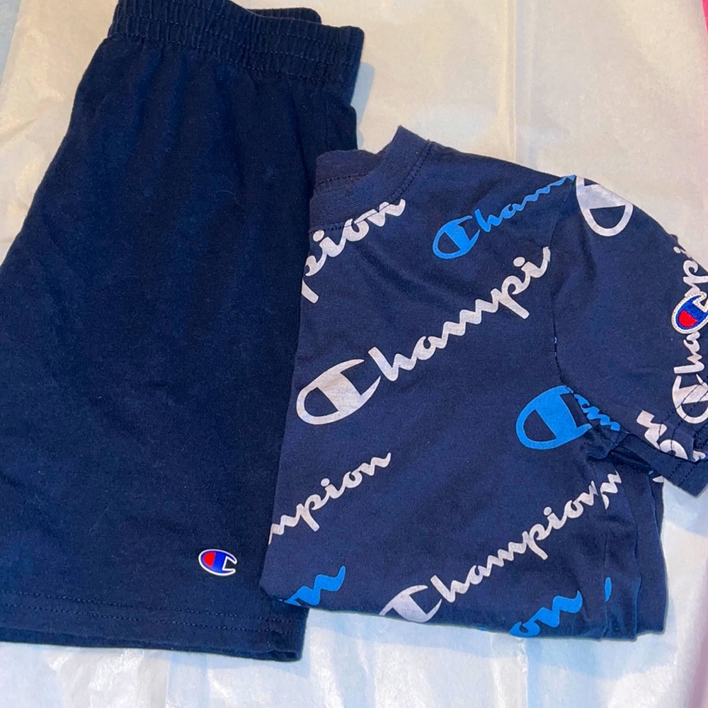 Boys Champion Shorts and T shirt